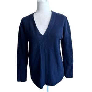 Jigsaw Pullover Sweater 100% Cashmere V Neck SZ M